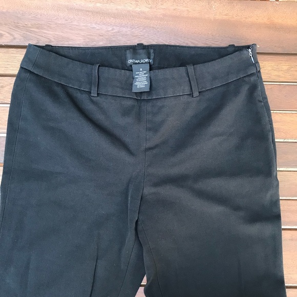 Cynthia Rowley Black Cigarette Pants - 8 - Picture 6 of 6